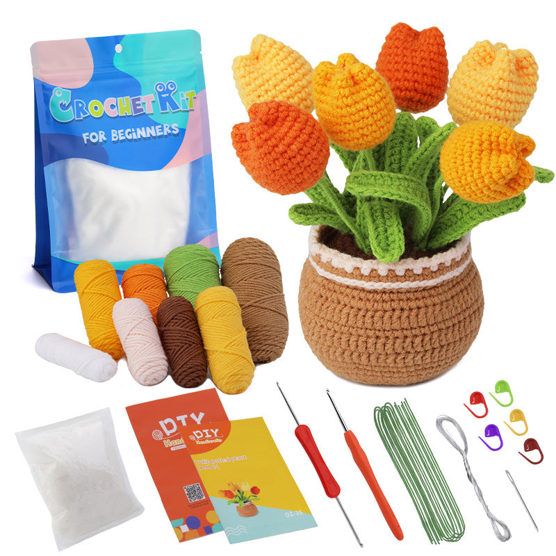 Potted Plant Decoration Handmade Weaving Material Kit