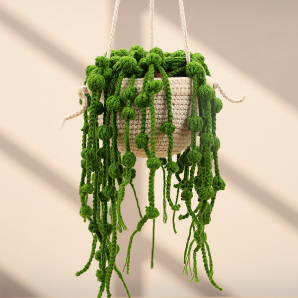 Buddha beads hanging basket DIY handmade knitting material package