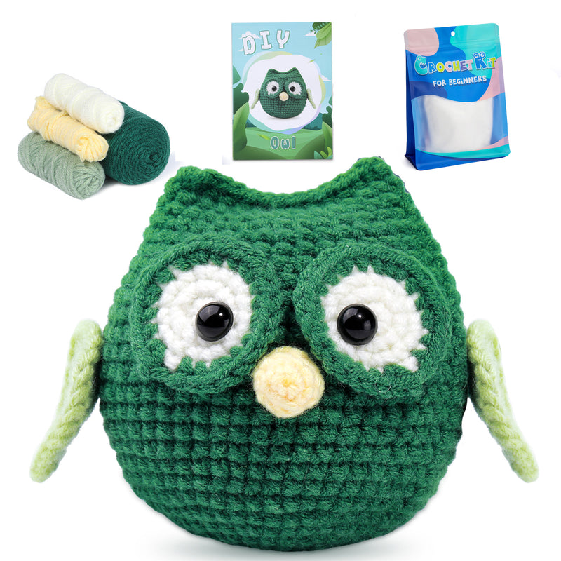 Owl doll handmade knitting material kit