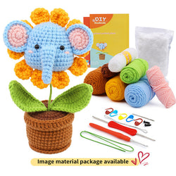 Panda Potted Plant DIY Handmade Knitting Material Kit