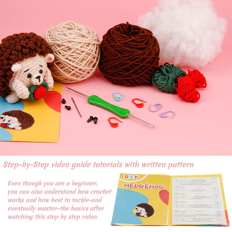 Cute Hedgehog Handmade Knitting Material Kit