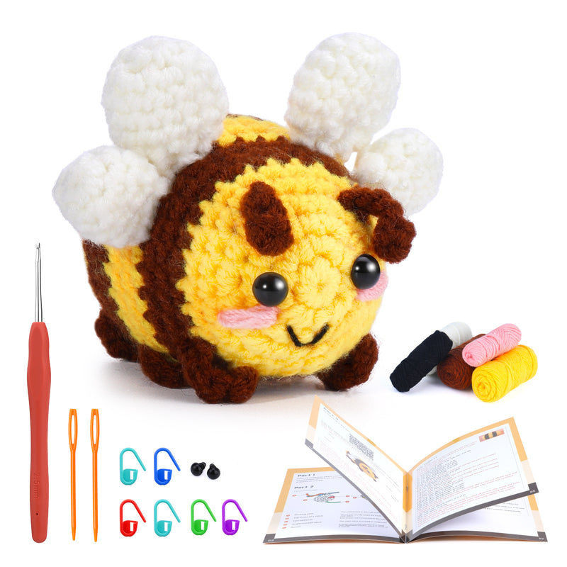 Little Bee Doll Pendant Handmade Knitting Material Kit