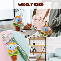 Panda Potted Plant DIY Handmade Knitting Material Kit