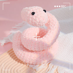 Icicle Wire Pink Snake Hand Knitting Kit