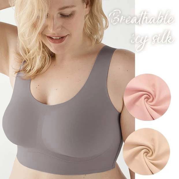 2023 Hot Sale✨Plus Size Ultra Comfort Seamless Shaping Wireless Support Bra